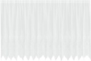 vidaXL Cortină din Dantelă cu perdele Alb 140 x 400 cm Poliester