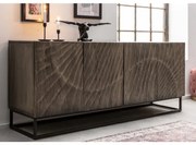 Comoda din lemn de mango Scorpion 177cm, gri