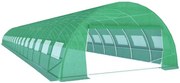 Solar de grădină, 6x18 m, 108 m², cadru din oțel, țeavă galvanizată, folie PE armată, 36 ferestre rulante, rezistent la UV, impermeabil, Verde, GH618,