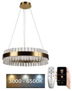 Lustră LED dimabilă de cristal pe cablu Brilagi HALO LED/40W/230V + telecomandă