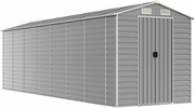 vidaXL Șopron de grădină gri deschis 191x640x198 cm, oțel galvanizat