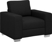 vidaXL Canapea Negru 100 x 80 x 82 cm țesătură