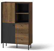 Comodă Phelan P4 (Nuc warmia + Negru). 1062534