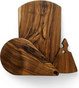 Set 3 tocatoare din lemn masiv Andros