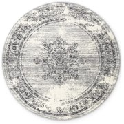 Covor gri-crem rotund ø 120 cm Gloria Lydia – Hanse Home