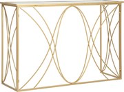 Consola Exy, Mauro Ferretti, 120x40x80 cm, fier, auriu/argintiu
