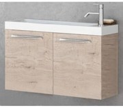 Set mobilier baie (masca si lavoar) Kolpa San Kiki 61x30xH51 cm, bej (craftwood)