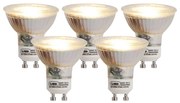 Set 5 becuri LED GU10 3W 230 lm 2700K