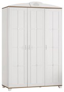 Dulap cu 3 usi pentru copii si adolescenti, 136x60x212 cm, Colectia Frezya