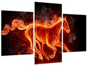 Tablou - Cal în flăcări (90x60 cm)