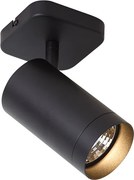 Plafonieră modernă neagră GU10 70mm - Jeana Luxe