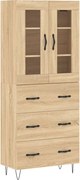vidaXL Dulap înalt, stejar sonoma, 69,5x34x180 cm, lemn compozit