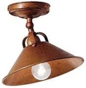 Plafonier rustic fabricat manual diametru 20cm La Cascina 204.23.OO