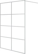 vidaXL Paravan duș walk-in argintiu 140x195 cm sticlă ESG transparentă
