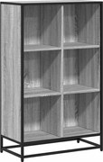 vidaXL Bibliotecă, gri sonoma, 65,5x33x107,5 cm, lemn prelucrat