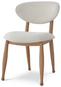 Scaun design elegant LUX Allston, sentier cream/ natur