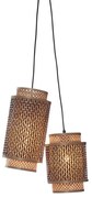 Lustra eco din bambus Bhutan/2-Shades bl/nat
