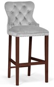 Scaun Bar Madame Gri/Nuc BL03 L70 cm