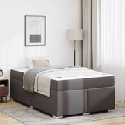 vidaXL Cadru de pat Gri 120 x 200 cm Piele artificială