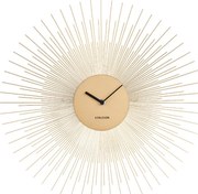 Ceas de perete Karlsson Peony, auriu, ø 45 cm