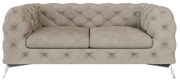 Canapea grej cu tapițerie din catifea 185 cm Chelsea – Ropez