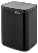 Cos de gunoi Brabantia Bo Small 1006629, 7 L, Deschidere lina si silentioasa, Baza antiderapanta, Negru