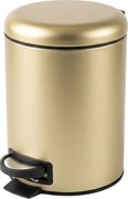Coș de baie STEG cu capac cu închidere lentă, recipient detașabil, 3 l, auriu