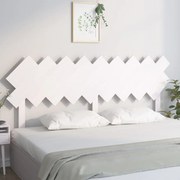 vidaXL Tăblie de pat, alb, 178x3x80,5 cm, lemn masiv de pin