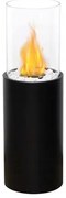 Șemineu pe bioetanol ROMA 26,5x80,5 cm 2kW negru + husă de protecție