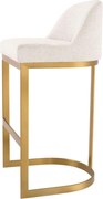 Scaun de bar design LUX, Bar Stool Condos alb