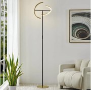 Eglo 901973-LED Lampă de podea reglabilă CASTELPOTO 2xLED/8,8W/230V auriu/negru