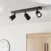 Eglo 901954 - Aplica spot CAMALDOLI, 3x GU10, 10W, 230V, negru