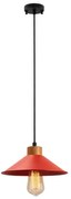 Lustră suspendată MANAVGAT, 1xE27/40W/230V, roșu/maro
