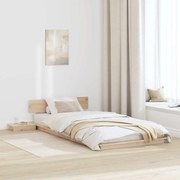 vidaXL Cadru de pat Maro 75 x 190 cm lemn