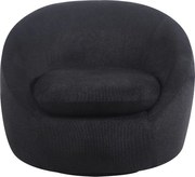 Fotoliu Rotativ – Fotoliu Modern și Confortabil pentru Living, Material Textil, stofa Aragon, Negru