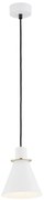 Pendul modern design retro Beverly alb/auriu