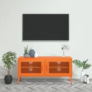 vidaXL Comodă TV, portocaliu, 105x35x50 cm, oțel