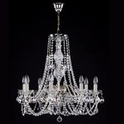 Candelabru cristal Bohemia 8 brate, diam.63cm Ariana VIII