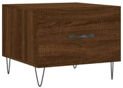 vidaXL Măsuță de cafea, stejar maro, 50x50x40 cm, lemn prelucrat