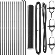 vidaXL Stâlp de gard. Gri 25 x 1,2 m (plasă de 13 mm) Oțel