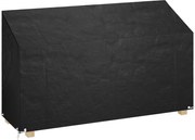 vidaXL Husă banchetă grădină, 12 ocheți, 210x70x70/88 cm, polietilenă