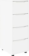 vidaXL Dulap de depozitare Alb 40 x 48 x 105 cm Lemn compozit