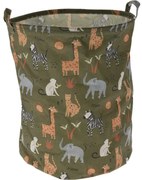 Sac textil pentru jucării Hatu Animals, 40 x 50 cm, verde