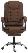 Scaun birou textil maro cu masaj in 7 puncte, rabatabil, suport picioare, confort maxim OFF 4181M