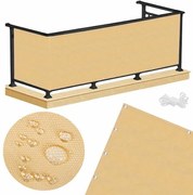 Paravan pentru balcon 1 x 7 m bej, include cabluri montare