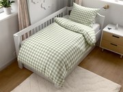 Lenjerie de pat din crep pentru patut Renforce GRENTIS verde Dimensiune lenjerie de pat: 45 x 65 cm | 90 x 140 cm