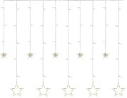 Perdea luminoasă LED de Crăciun, 115 LED, 1,35 W, 6,85 x 1,05 m, alb cald