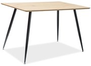 Masa de bucaterie Remus 120 x 80 cm, stejar / negru