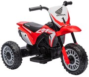 HOMCOM Motocicletă Electrică pentru Copii 6V Honda CRF450RL Licențiată Roșu 3 Roți 18-36 Luni | Aosom Romania