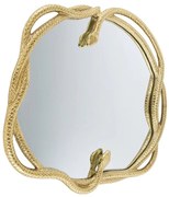 Oglinda decorativa design sarpe auriu SNAKE XL 85cm